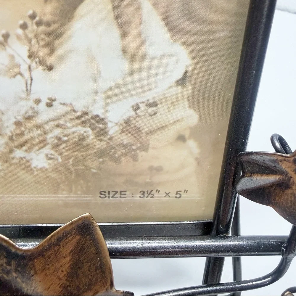 NEW Vintage 90s Y2K Hermitage Pottery Ivy Metal Frame